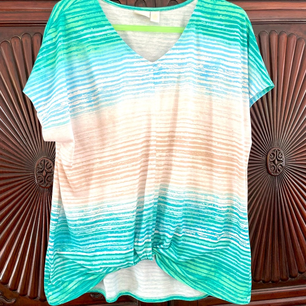 CHICO’S Pacific Ombré Tee